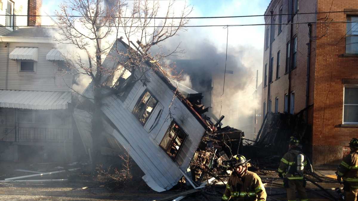 House collapses in Bloomfield after fire, explosions
