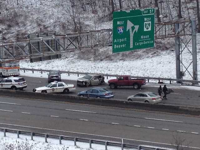 Photos: Multi-vehicle Crash Closes Parkway West Lanes