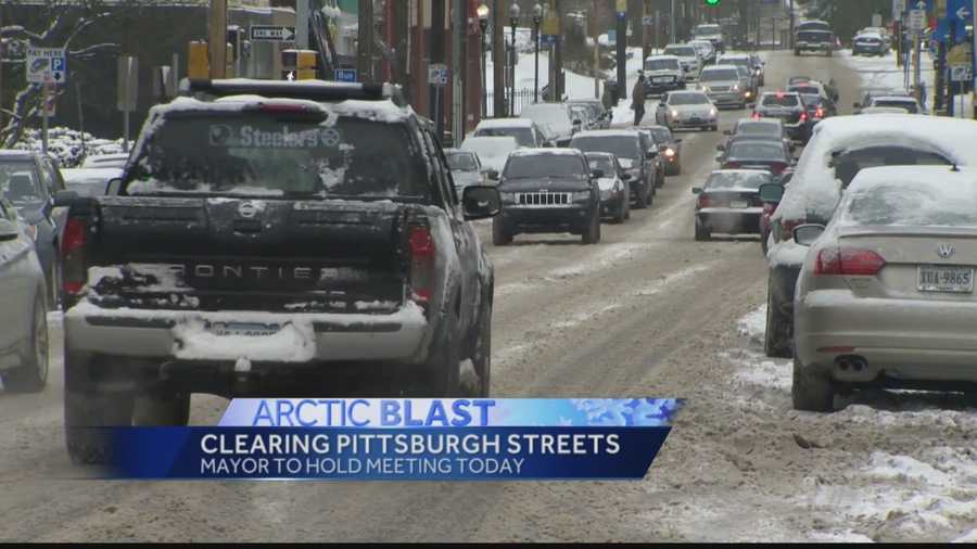 Mayor Peduto was not happy with the condition of Pittsburgh roads after recent snowfall and frigid temperatures.