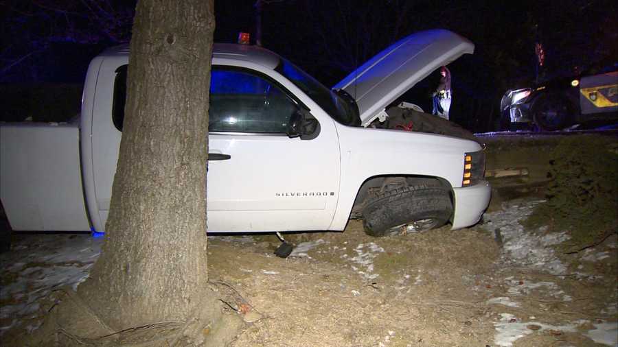 Photos Pickup crashes in front of Murrysville house