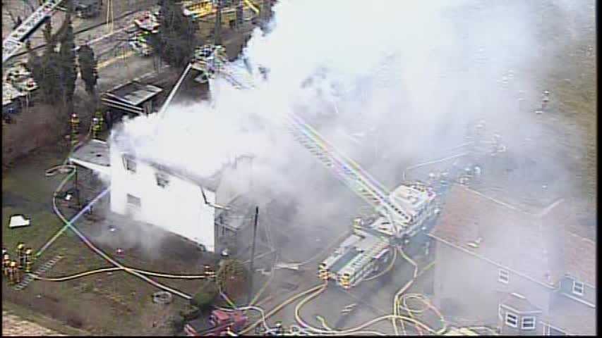 Photos: 2 homes catch fire in North Huntingdon