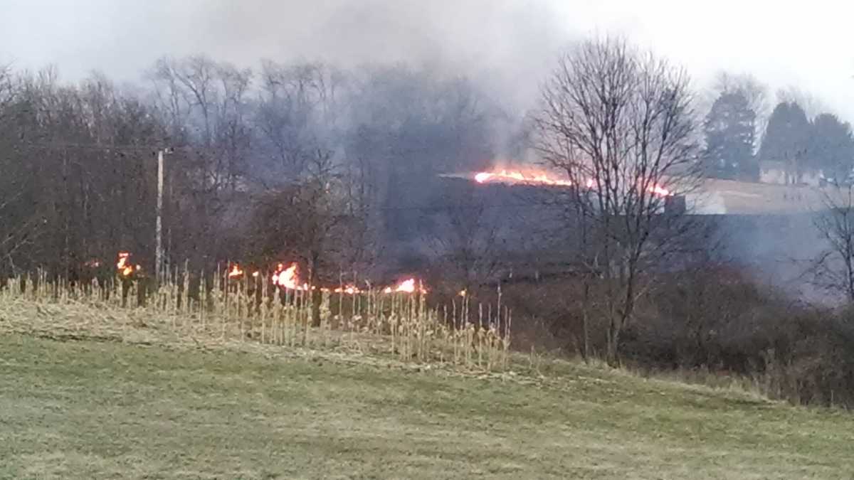 Photos: Large brush fire breaks out in Mt. Pleasant