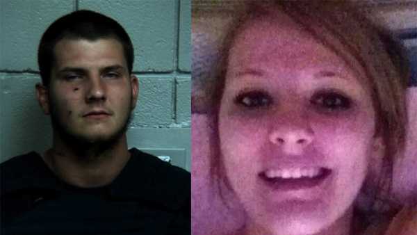 State police say Denver Blough (left) is charged with killing Caressa Kovalcik.