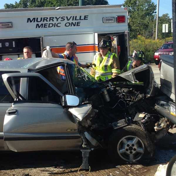 Photos Murrysville crash scene on Route 22
