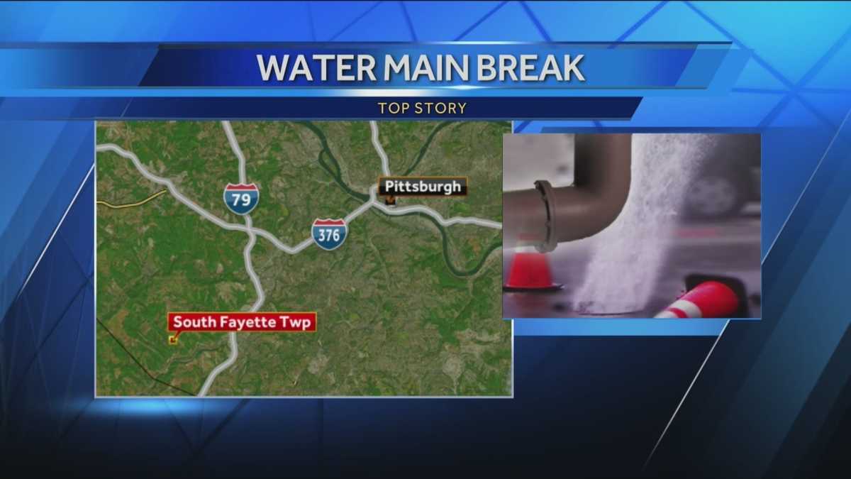 Two Water Main Breaks along Boyce Road