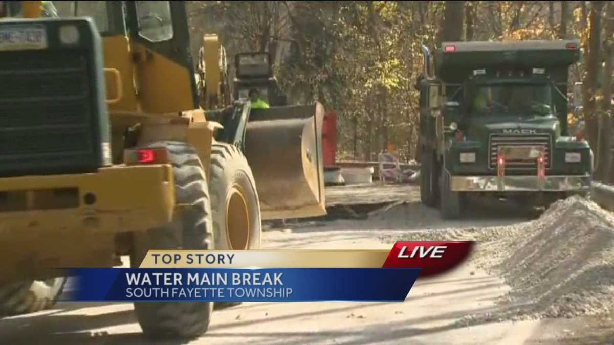 Two Water Main Breaks along Boyce Road