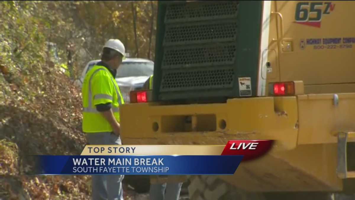 Two Water Main Breaks along Boyce Road
