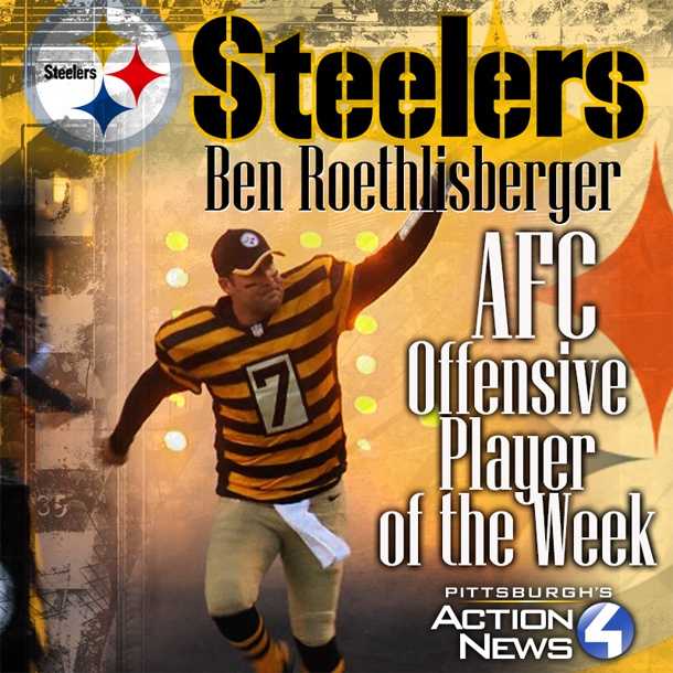 Ben Roethlisberger Named AFC Offensive Player of the Week