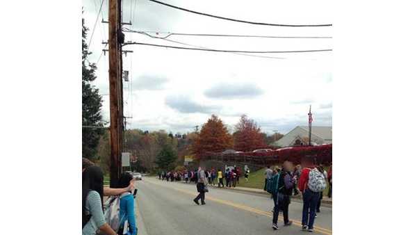 Gateway High School in Monroeville was evacuated because of a bomb threat.