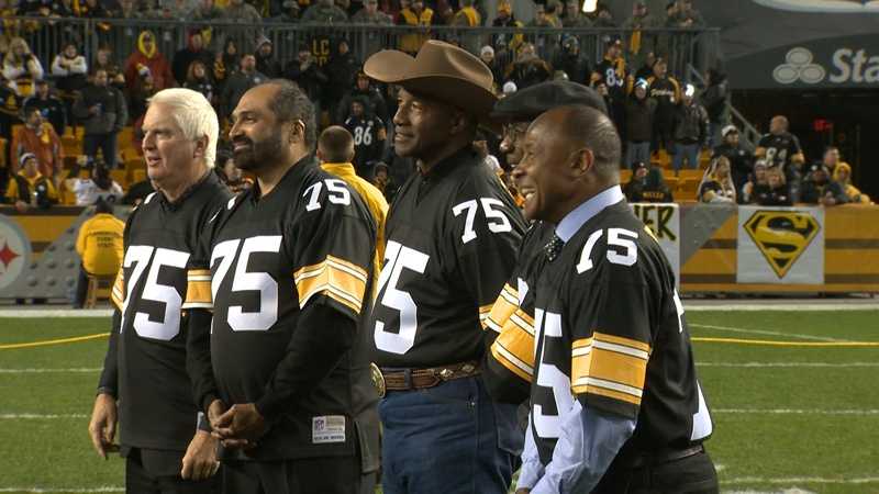 Very nice: Steelers finally retire 'Mean Joe' Greene's No. 75