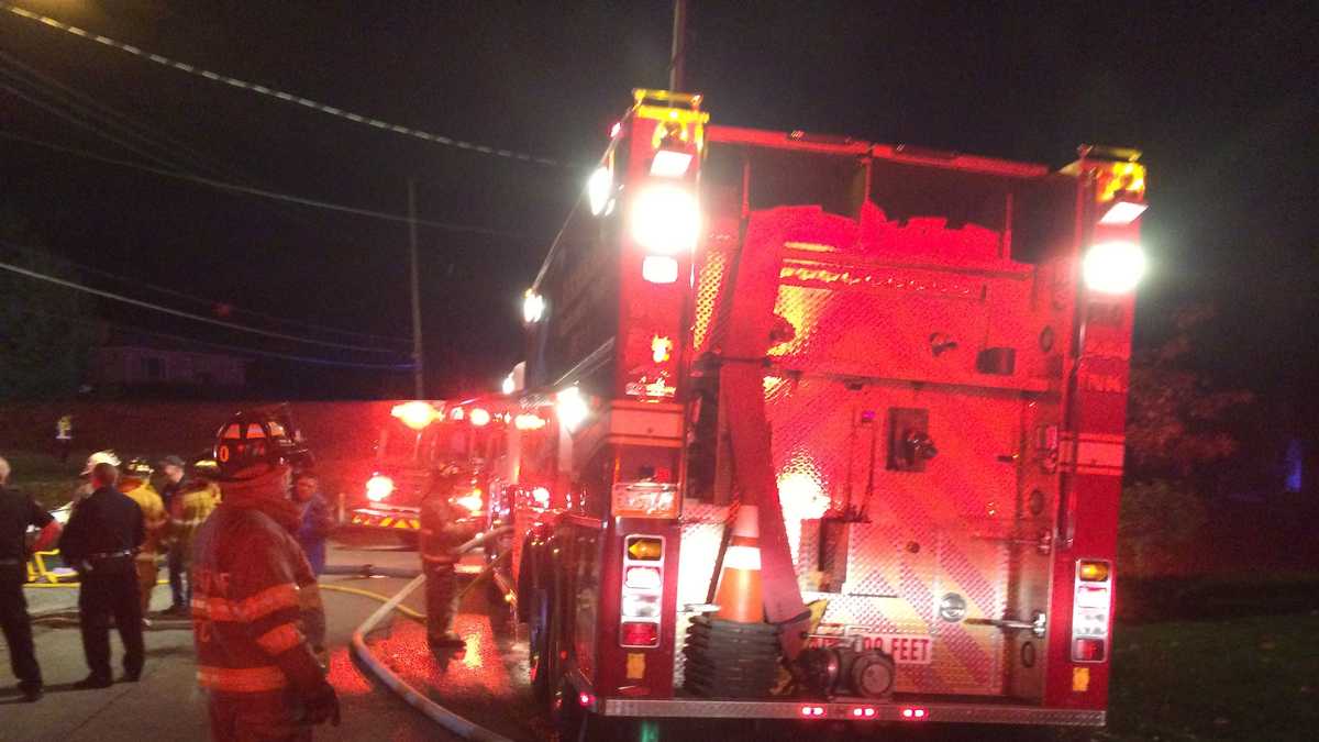 Fire crews battle Robinson Township fire