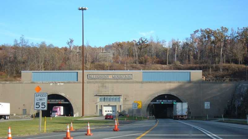 The Allegheny Tunnel on the Pennsylvania Turnpike.