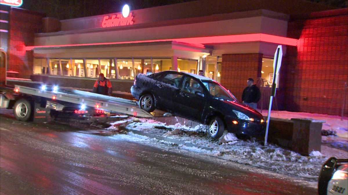 Photos Car crashes outside Eat 'n Park on Banksville Road
