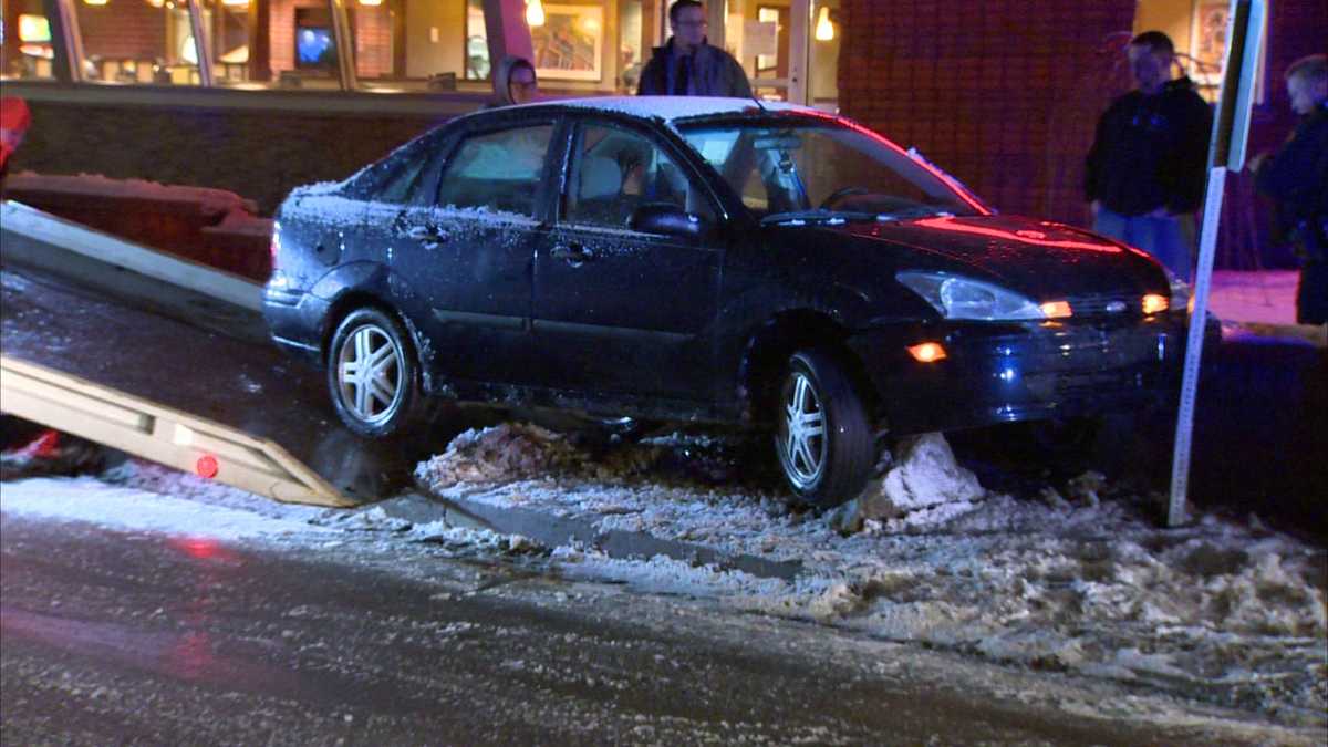Photos: Car crashes outside Eat 'n Park on Banksville Road