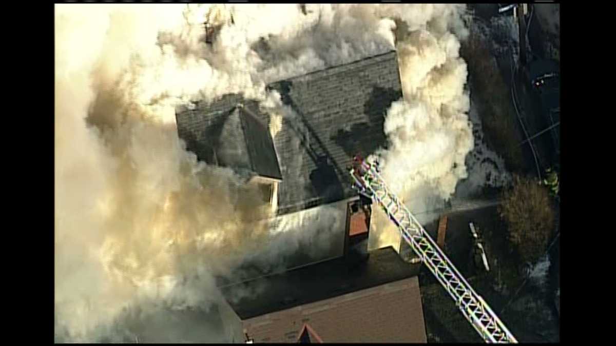 In photos: Large, smoky house fire in Carrick