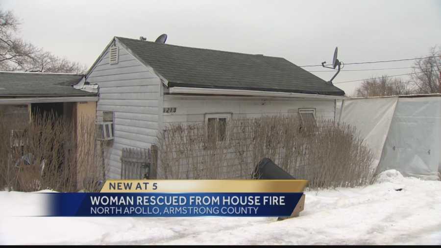 Firefighters rescue woman in wheelchair from burning North Apollo home