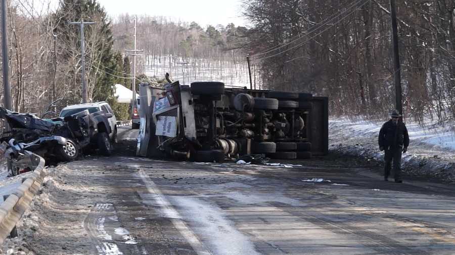 A coal truck was involved in a multi-vehicle accident that closed Route 422 in Kittanning Township Friday afternoon.