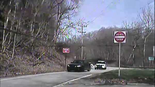 Photos: Forest Hills bank robbery suspect crashes after chase