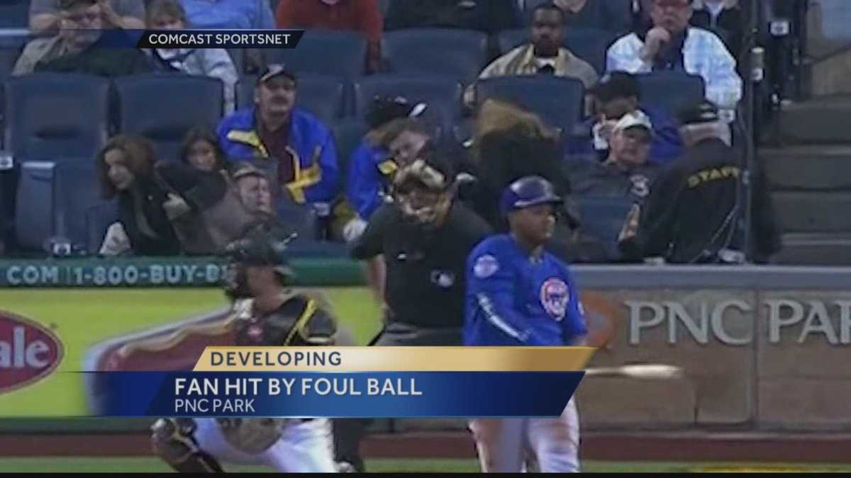 MLB Fan Hit by Foul Ball 