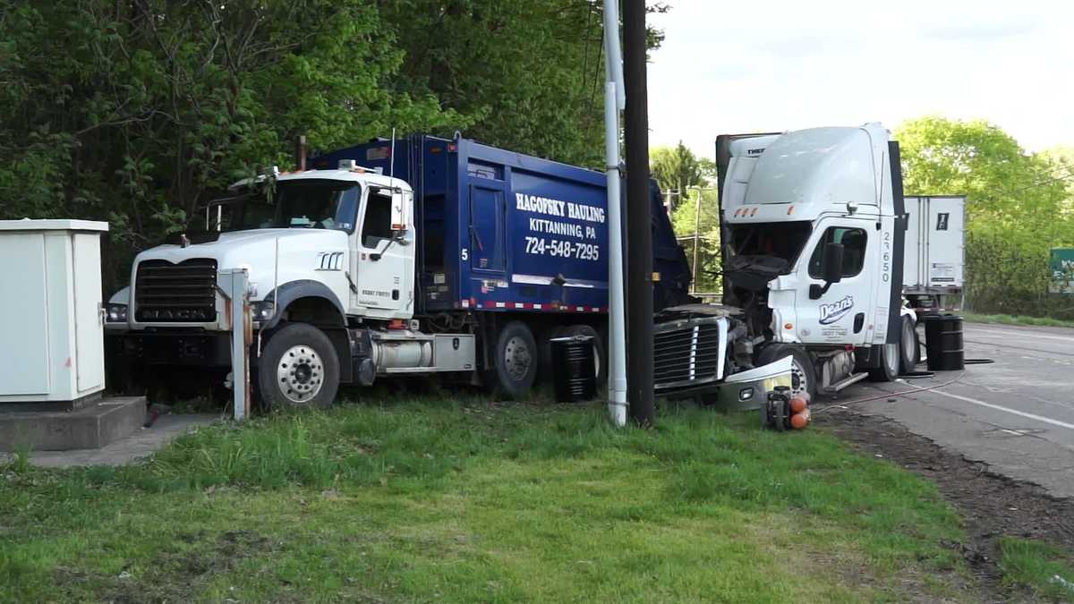 Photos Dean's milk truck involved in Rt. 422 3car accident