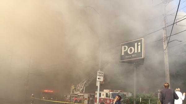 Photos: Large fire destroys building in Squirrel Hill business district