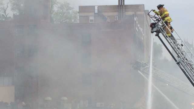 Photos: Large fire destroys building in Squirrel Hill business district