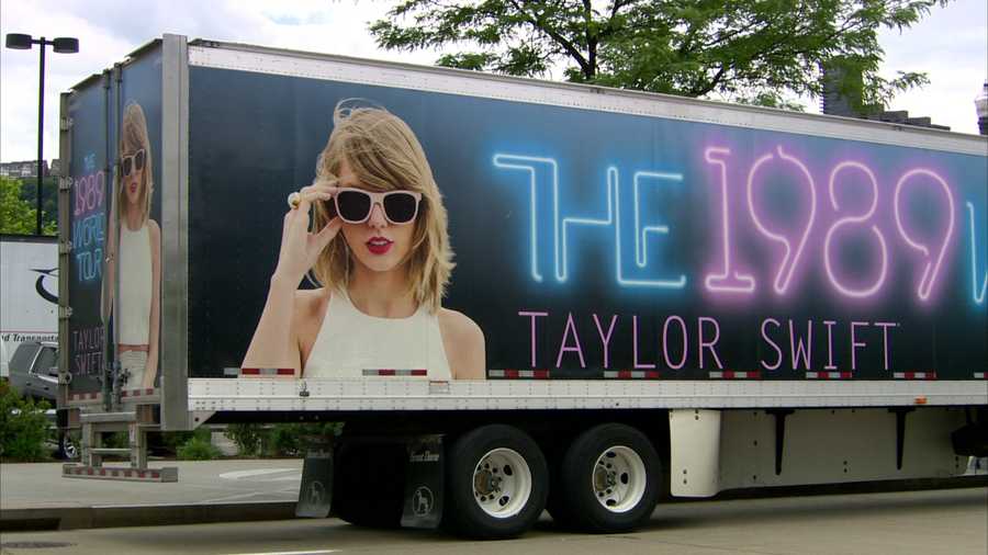 A truck from the Taylor Swift 1989 World Tour.