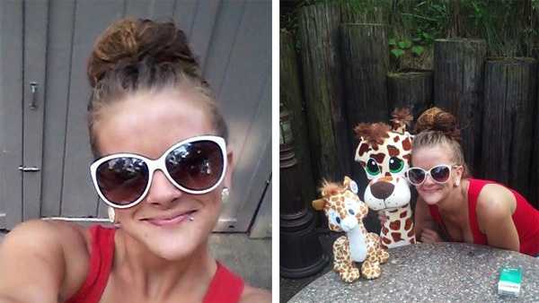 These photos of Chelsea Thoms were taken at Kennywood Park and shared by her mother.