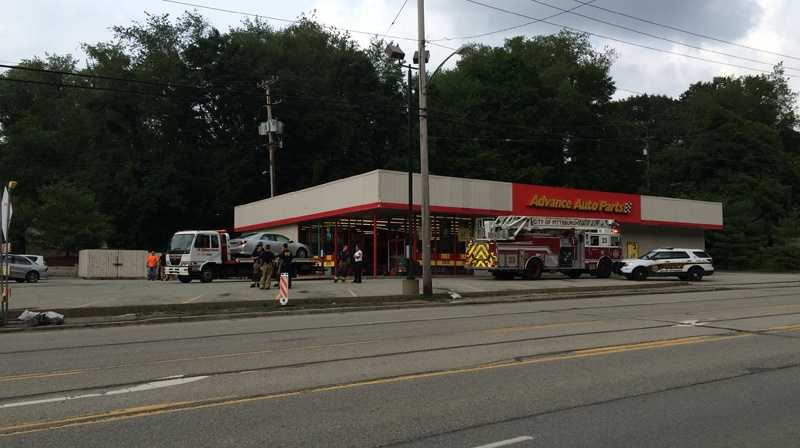 Car crashes into Advance Auto Parts on Route 51 hits customer