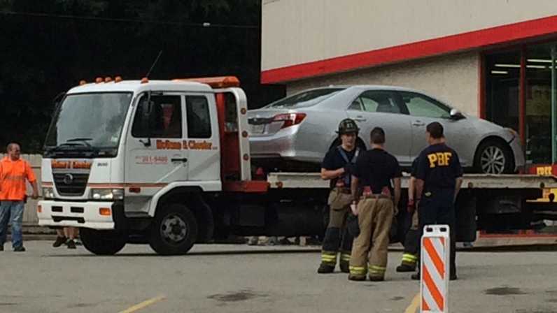 Car crashes into Advance Auto Parts on Route 51, hits customer