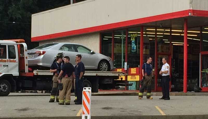 Car crashes into Advance Auto Parts on Route 51 hits customer