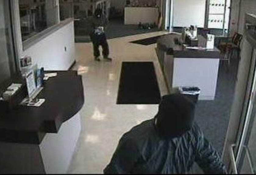 Police Investigating Bank Robbery