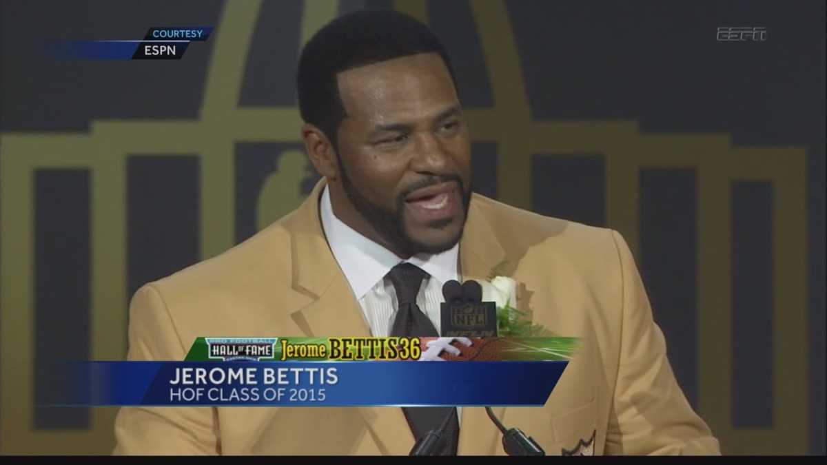 Former Pittsburgh Steelers running back Jerome Bettis joins Hall