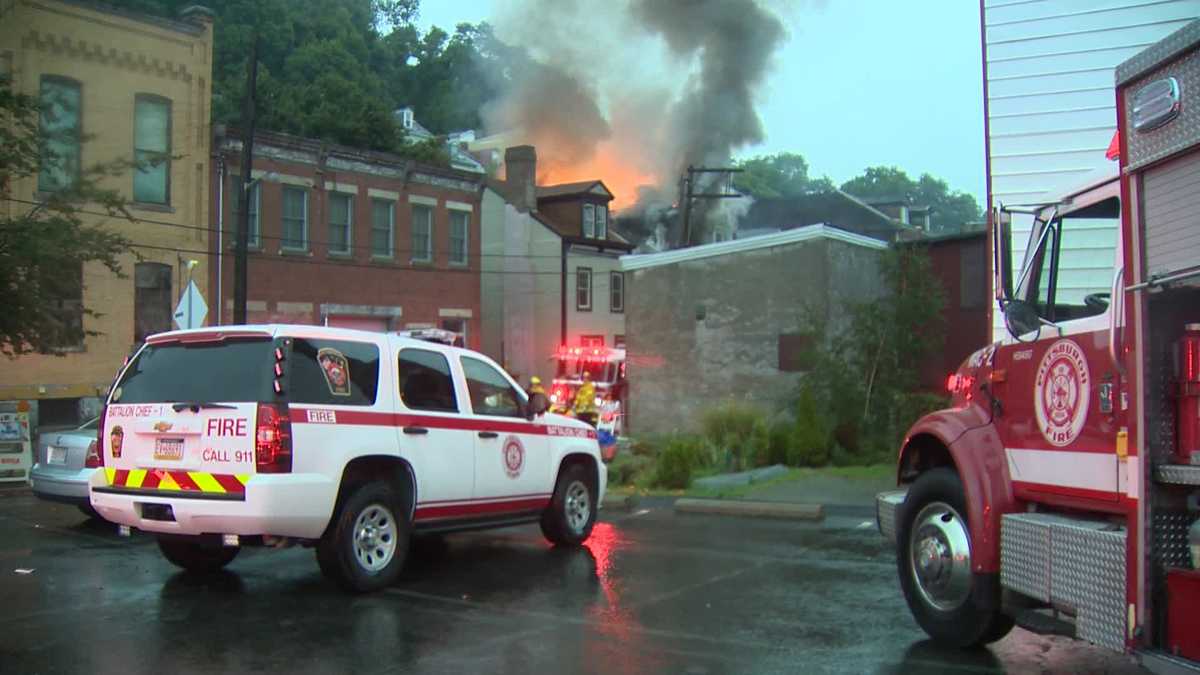 Photos: Fire burns through vacant North Side house