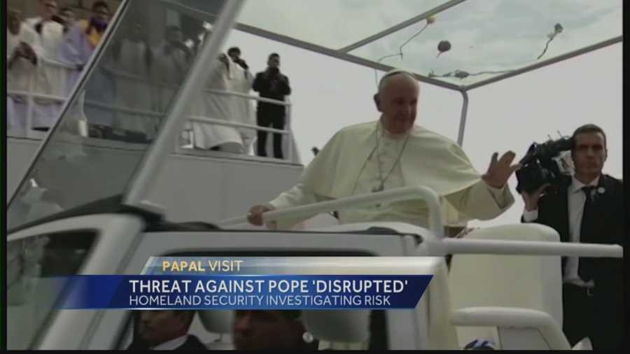 Pittsburgh's Action News 4's Wendy Bell has the latest on how US Dept of Homeland Security is investigating risks the Pope Francis's visit to the USA next week and the recent threat that they have disrupted.