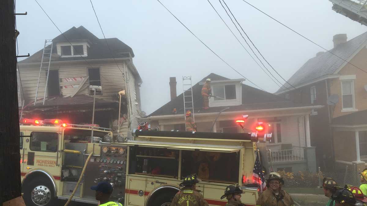 Photos Fire spreads from one house to another in Monessen