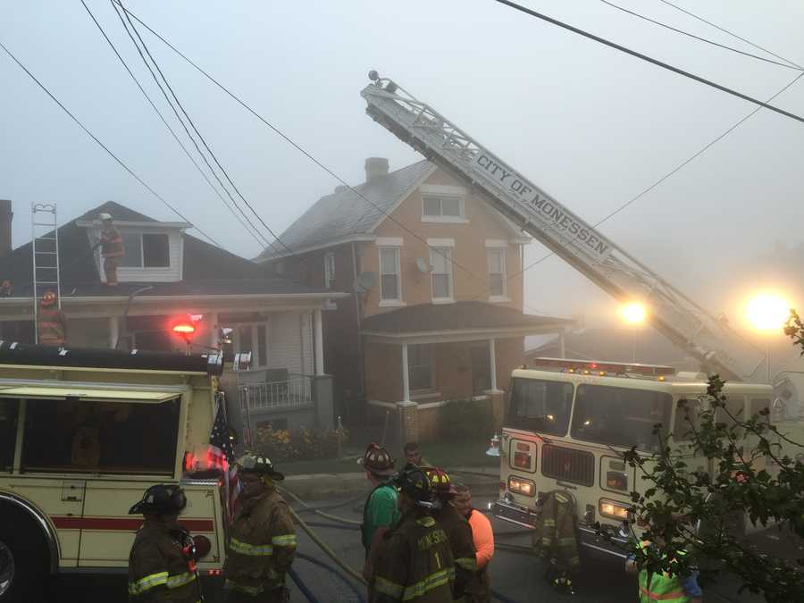 Photos Fire spreads from one house to another in Monessen