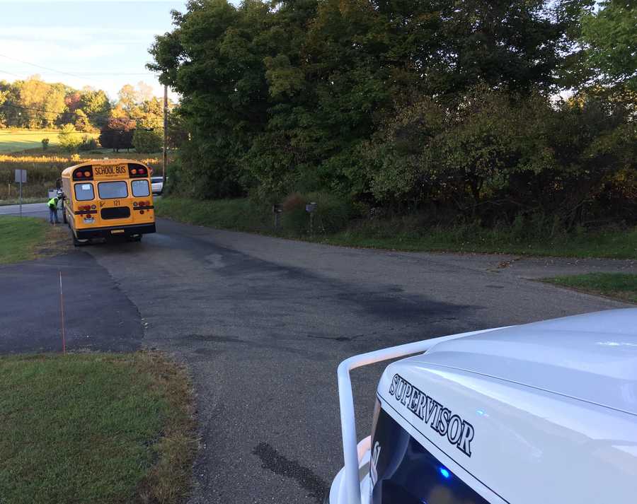 Photos School bus crash in Richland Township