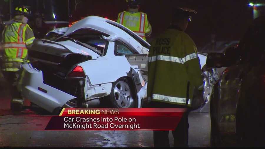Pittsburgh's Action News 4 Reporter Katelyn Sykes with more on a crash that caused a power outage in Ross Township