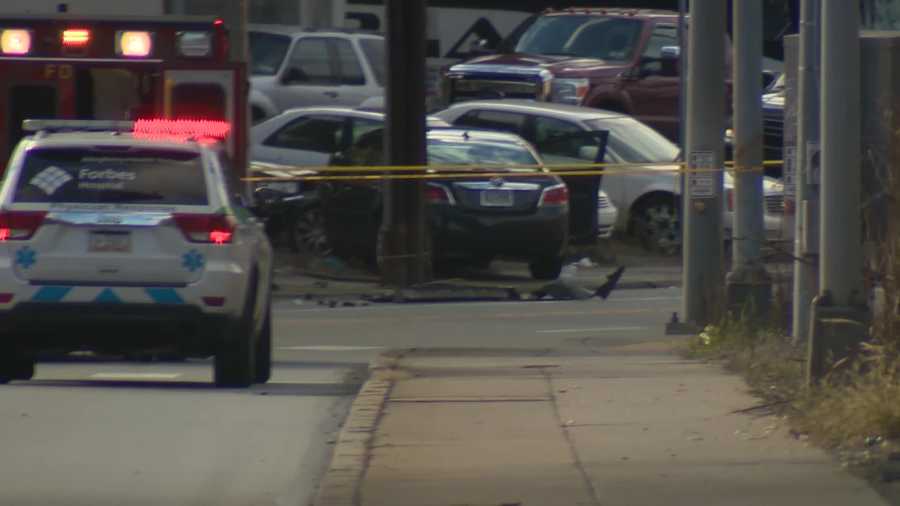 Photos Fatal shooting and crash in McKeesport