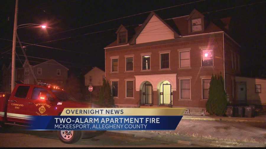 Some residents left homeless after fire at McKeesport apartment building