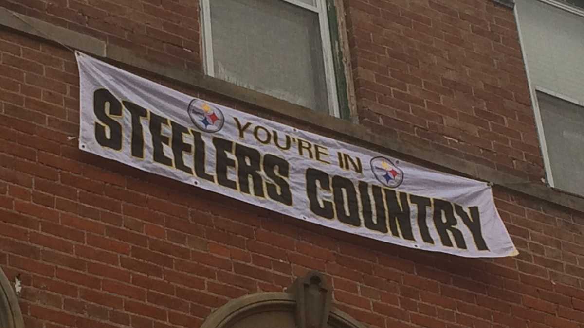 Pittsburgh Steelers You're In Steelers Country Banner BLACK