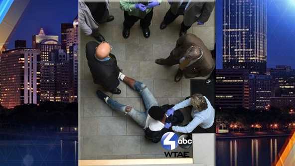 Escape fail: Man falls 18.6 feet in police HQ jump after drive-by ...
