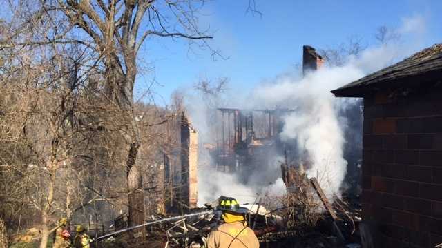 Photos: Fire destroys house in Brownsville, leaves 3 injured