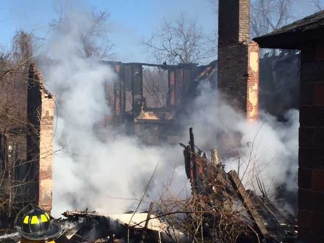 Photos: Fire destroys house in Brownsville, leaves 3 injured
