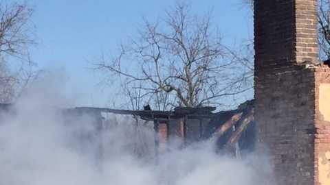 Photos: Fire destroys house in Brownsville, leaves 3 injured