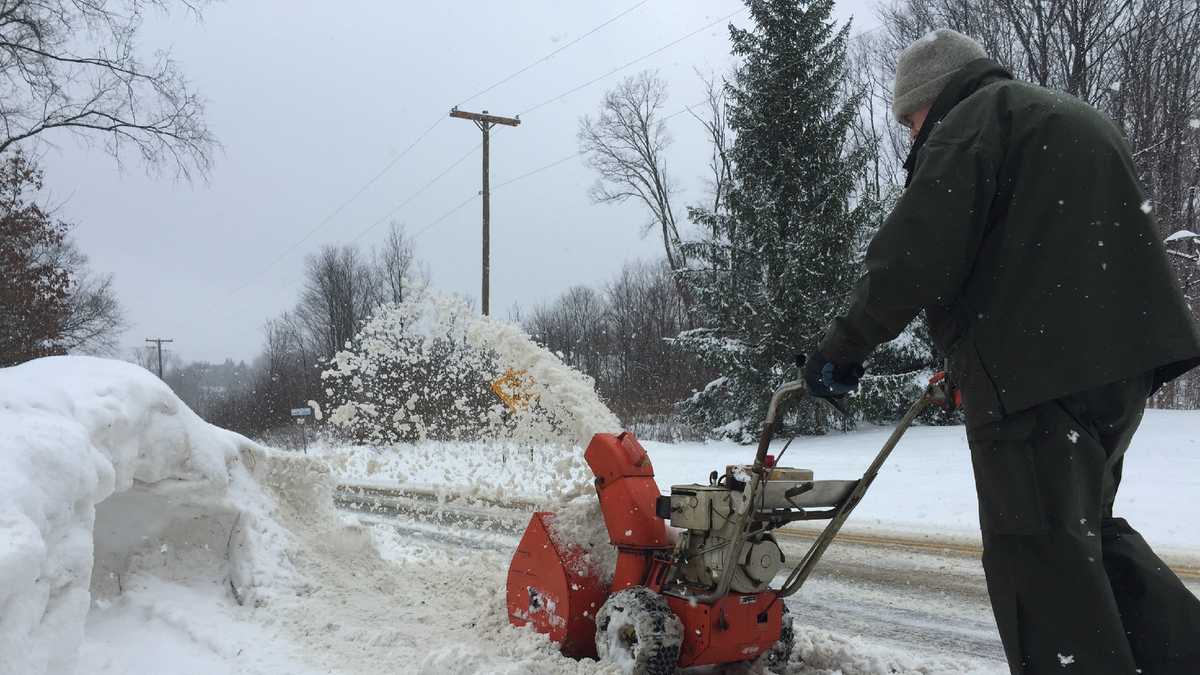 Photos: Icy roads and heavy snow hit region during overnight storm