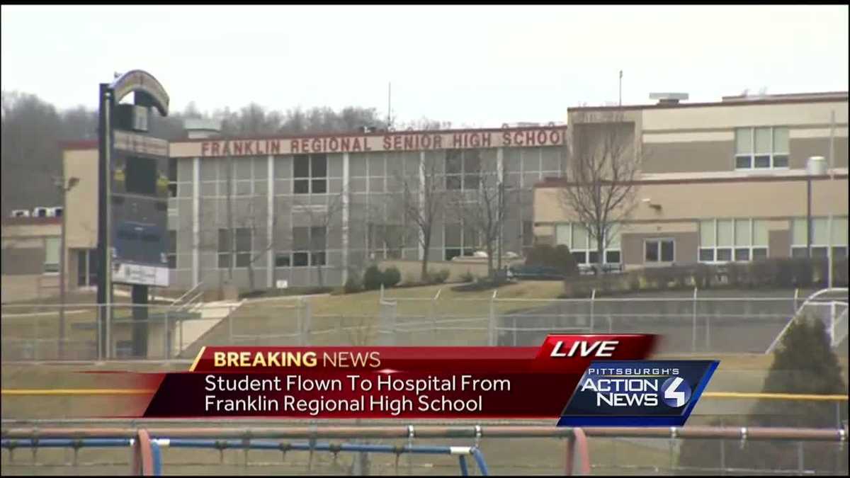 Medical helicopter called to Franklin Regional HS