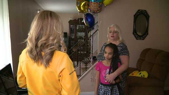 Olivia Walter, 10, and her mother Colleen speak to Pittsburgh's Action News 4.