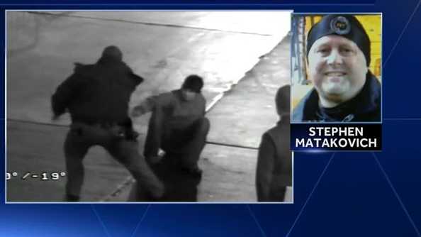 Heinz Field surveillance video showed then-Pittsburgh police Sgt. Stephen Matakovich hitting a suspect during an arrest.